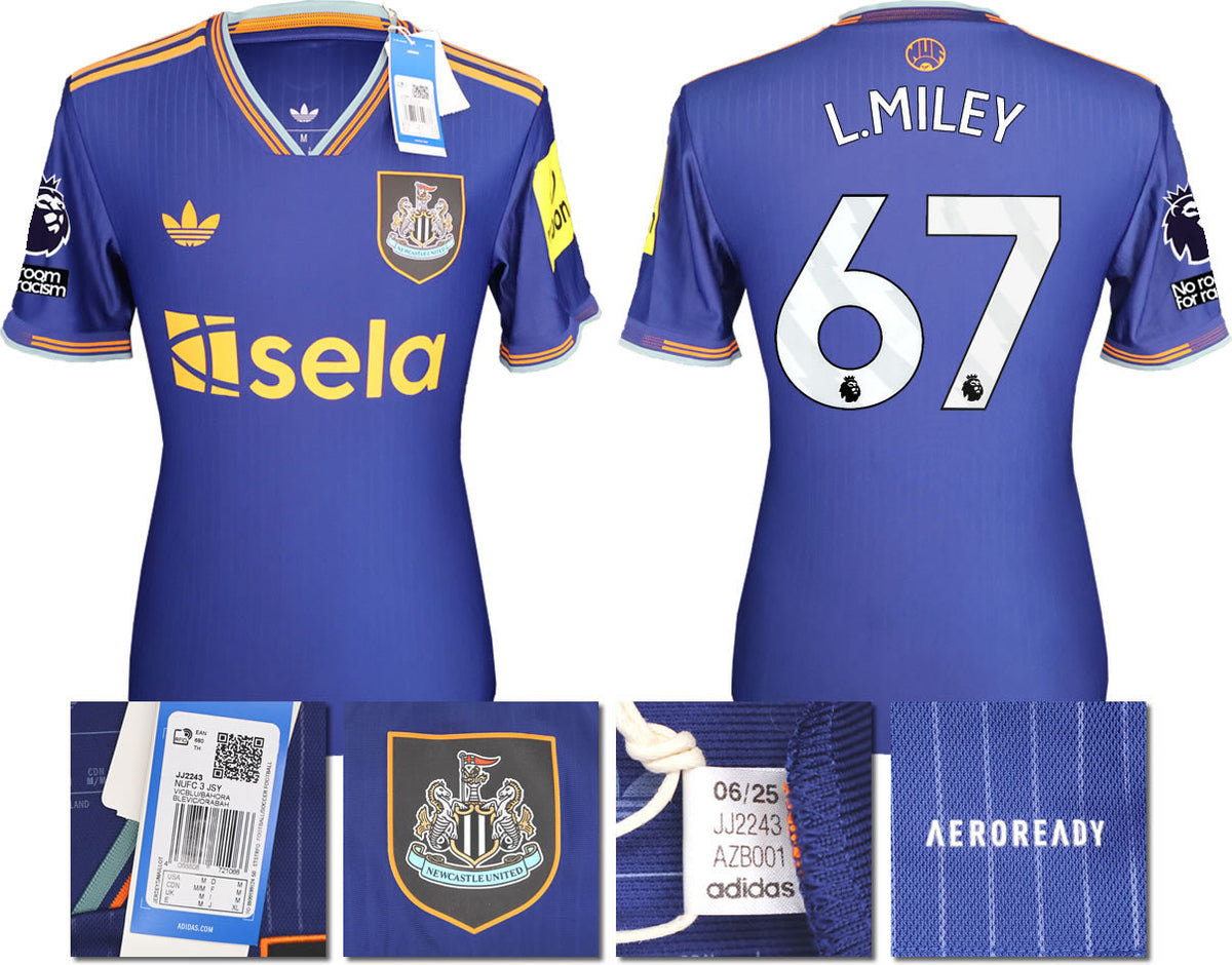BNWT 2025/2026 Newcastle United FC adidas MILEY 67 3rd Shirt