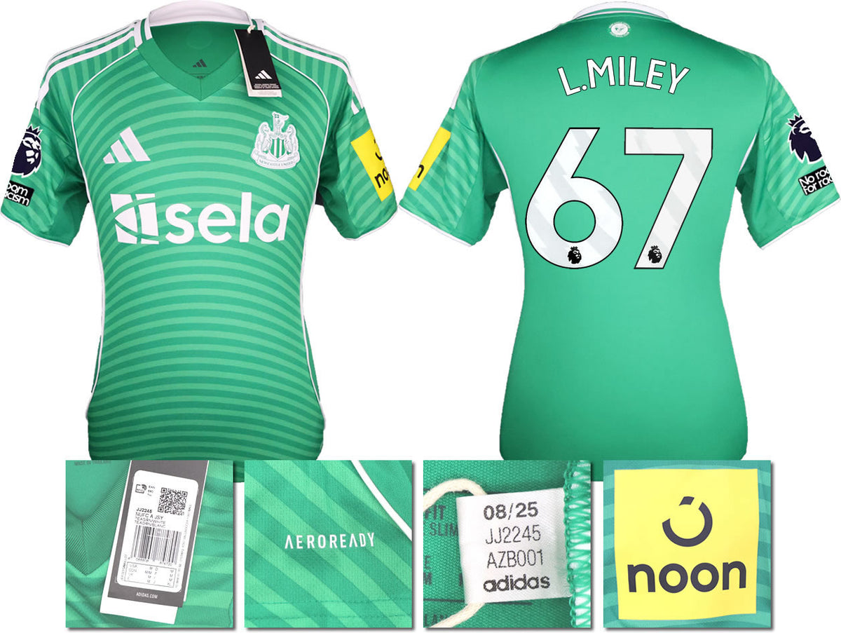 BNWT 2025 2026 NEWCASTLE UNITED AWAY SHIRT MILEY 67 MEN'S