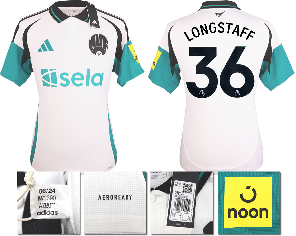 BNWT 2024 2025 NEWCASTLE UNITED 3RD SHIRT LONGSTAFF 36 MEN'S