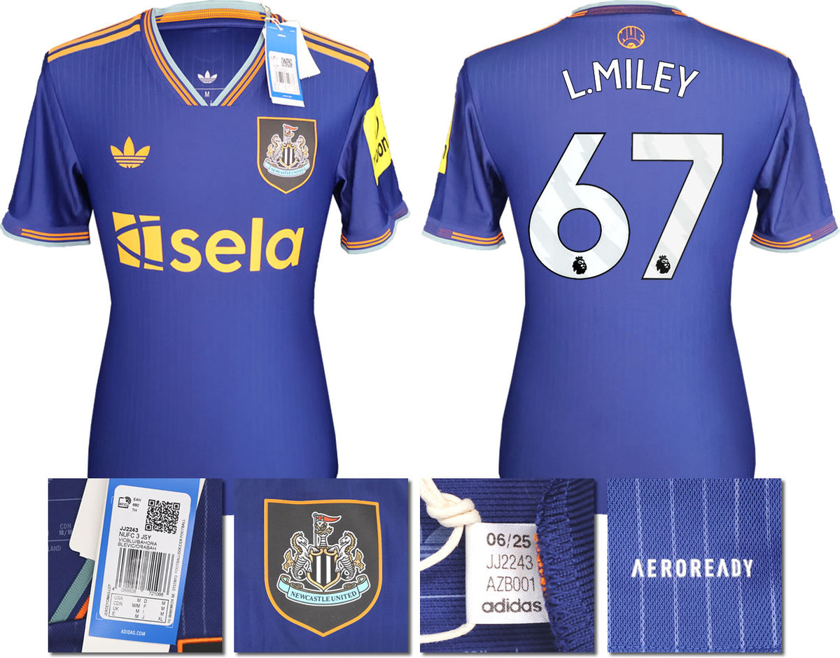 BNWT 2025/2026 Newcastle United FC adidas MILEY 67 3rd Shirt