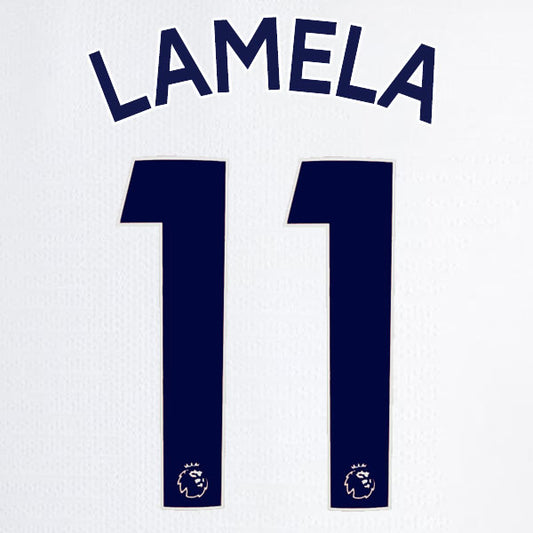2019 2020 TOTTENHAM HOTSPUR LAMELA 11 WHITE HOME OFFICIAL PLAYER SIZE NAME SET