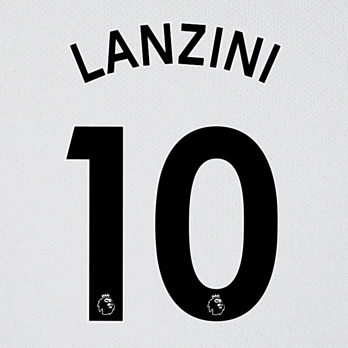 2019 2020 WEST HAM LANZINI 10 WHITE AWAY OFFICIAL PLAYER SIZE NAME SET