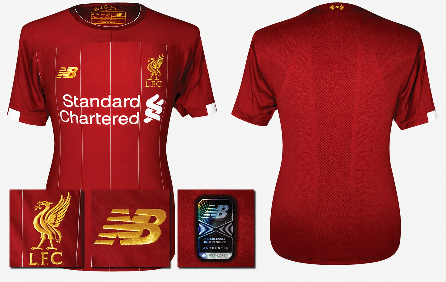 BNWT 2019 2020 NEW BALANCE LIVERPOOL HOME SHIRT WIJNALDUM 5 MENS