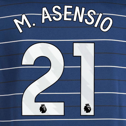2024 2025 OFFICIAL ASTON VILLA A. ASENSIO 21 3RD PLAYER SIZE NAME SET
