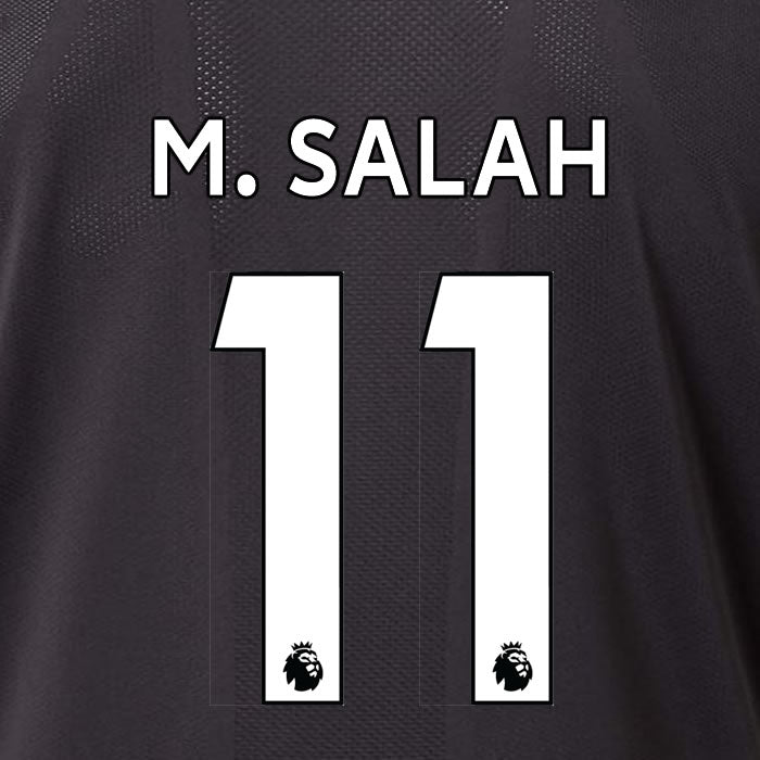2019 2020 LIVERPOOL M. SALAH 11 WHITE AWAY OFFICIAL PLAYER SIZE NAME SET
