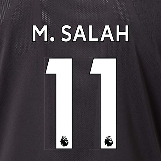 2019 2020 LIVERPOOL M. SALAH 11 WHITE AWAY OFFICIAL PLAYER SIZE NAME SET