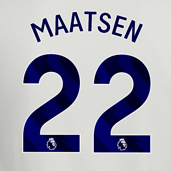 2025 2026 ASTON VILLA MAATSEN 22 OFFICIAL BLUE 3RD PLAYER SIZE NAMESET