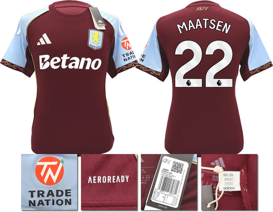BNWT 2025/26 ASTON VILLA FC HOME SHIRT MAATSEN 22