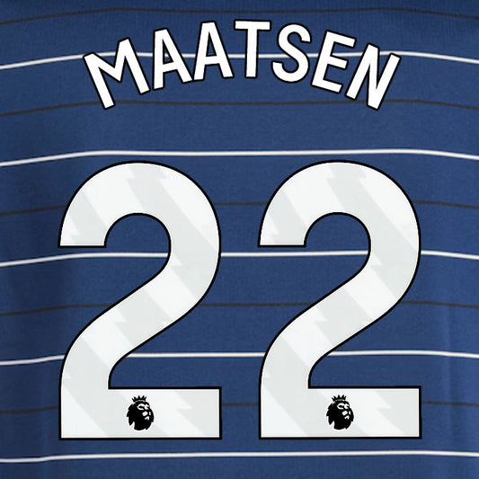 2024 2025 OFFICIAL ASTON VILLA MAATSEN 22 3RD PLAYER SIZE NAME SET