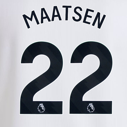 2024 2025 OFFICIAL ASTON VILLA MAATSEN 22 AWAY PLAYER SIZE NAME SET