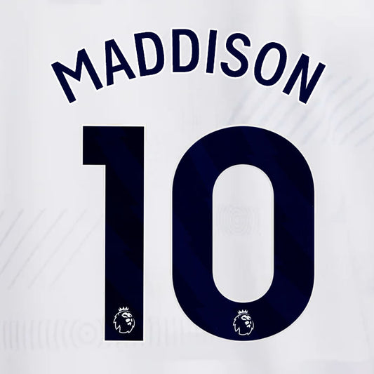 2023 2024 OFFICIAL TOTTENHAM HOTSPUR MADDISON 10 HOME PLAYER SIZE NAME SET