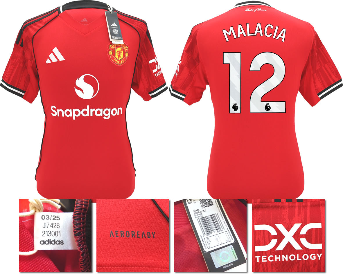 BNWT 2025 2026 MANCHESTER UNITED ADIDAS HOME SHIRT MALACIA 12