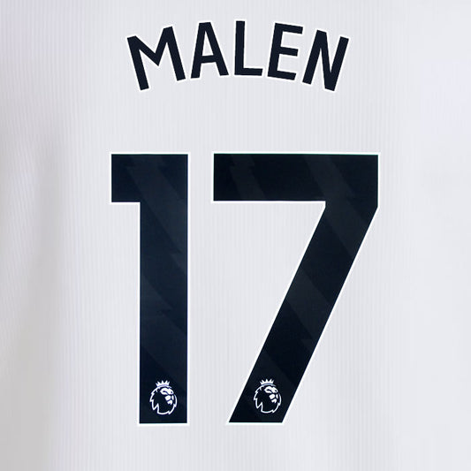 2024 2025 OFFICIAL ASTON VILLA MALEN 17 AWAY PLAYER SIZE NAME SET