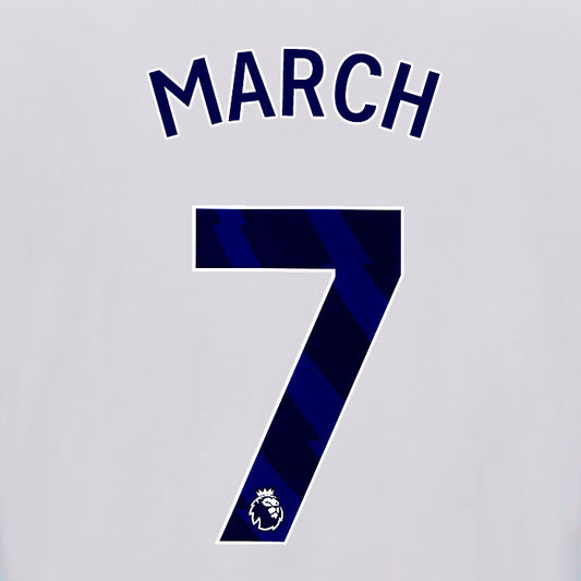 2025 2026 OFFICIAL BRIGHTON HOVE ALBION MARCH 7 HOME PLAYER SIZE NAME SET