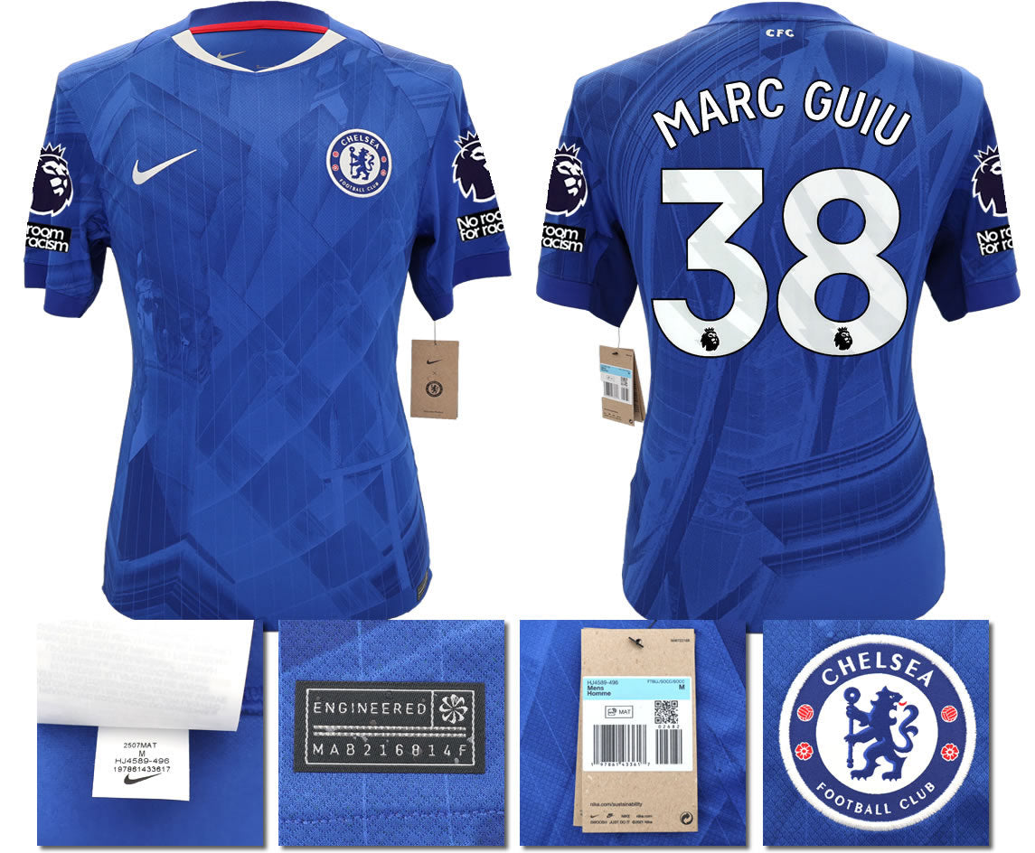 BNWT 2025 2026 CHELSEA NIKE HOME MARC GUIU 38 FOOTBALL SHIRT MEN'S