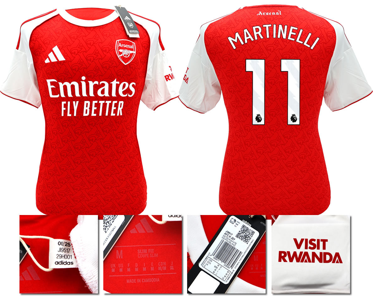 BNWT 2025/2026 ARSENAL F.C. ADIDAS HOME SHIRT MARTINELLI 11