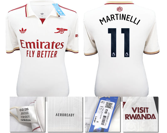 BNWT 2025/2026 ARSENAL F.C. ADIDAS 3RD SHIRT MARTINELLI 11