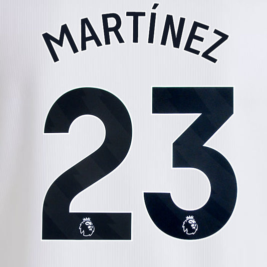 2024 2025 OFFICIAL ASTON VILLA MARTÍNEZ 23 AWAY PLAYER SIZE NAME SET