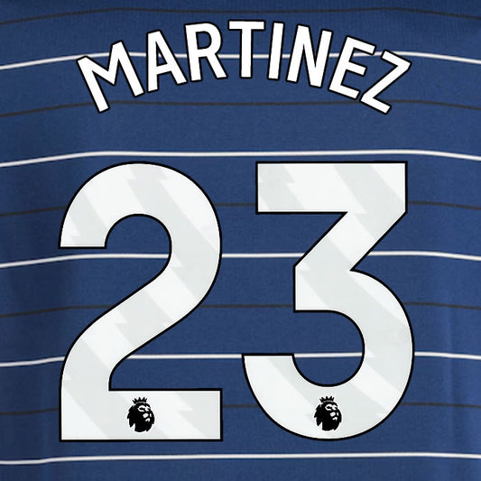 2024 2025 OFFICIAL ASTON VILLA MARTÍNEZ 23 3RD PLAYER SIZE NAME SET