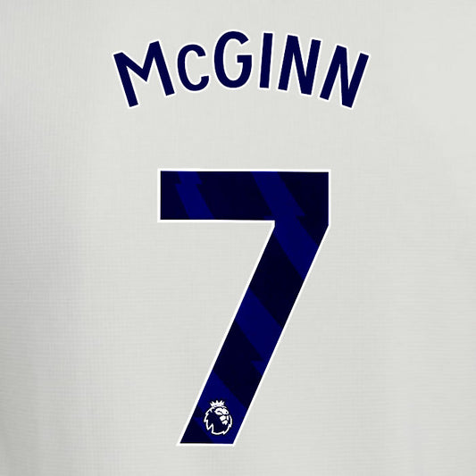 2025 2026 ASTON VILLA McGINN 7 OFFICIAL BLUE 3RD PLAYER SIZE NAMESET