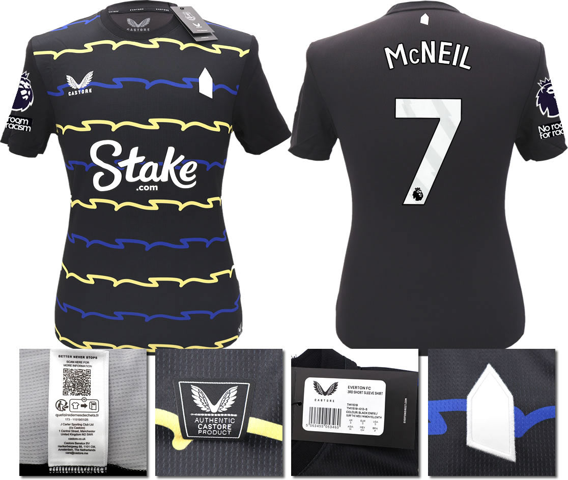 BNWT 2025/2026 EVERTON F.C. CASTORE 3RD SHIRT Mc NEIL 7