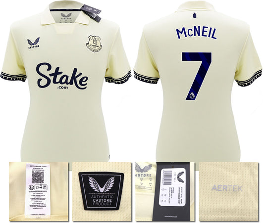 BNWT 2025/26 EVERTON FC AWAY SHIRT MCNEIL 7
