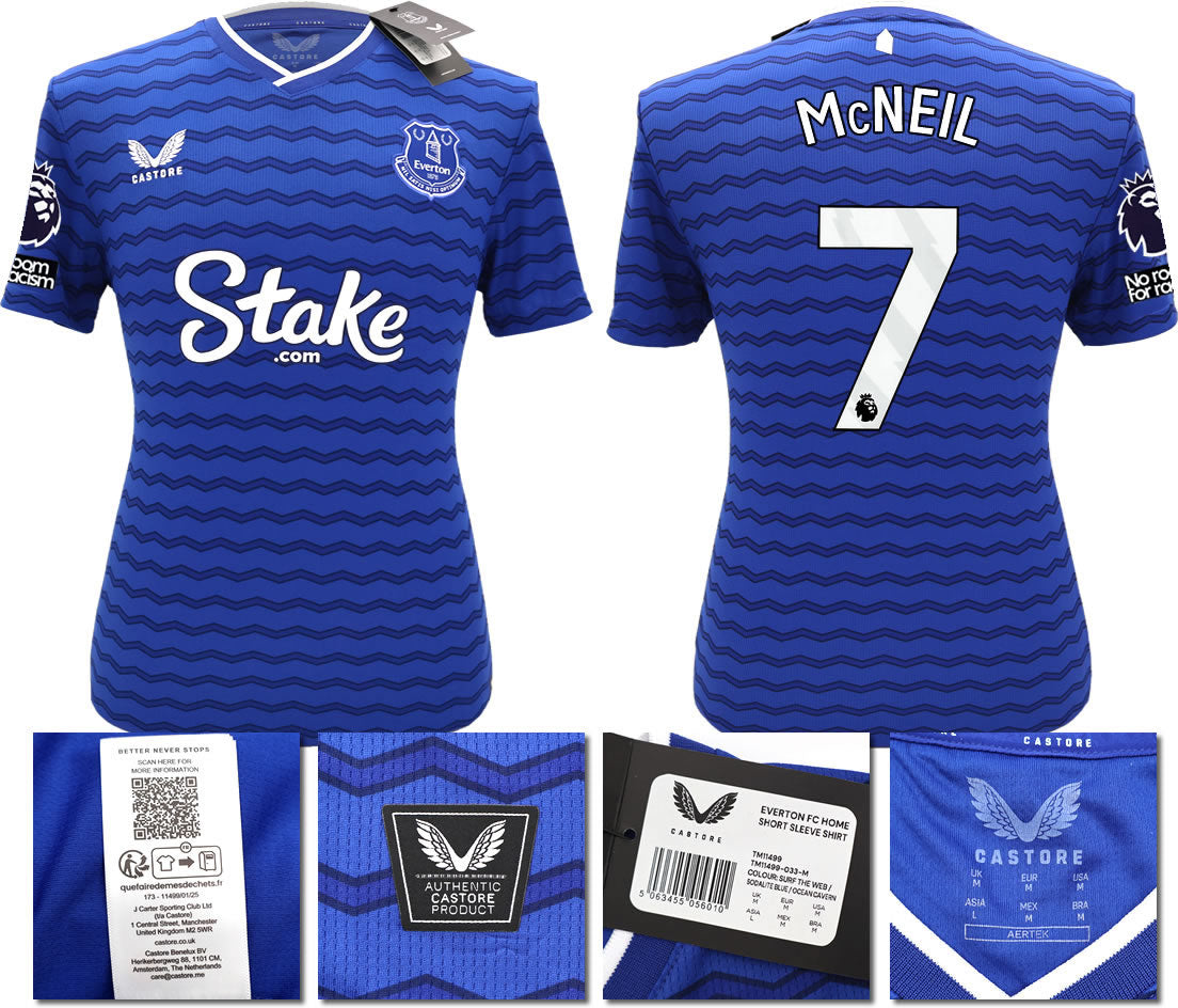 BNWT 2025/26 EVERTON FC HOME SHIRT MCNEIL 7