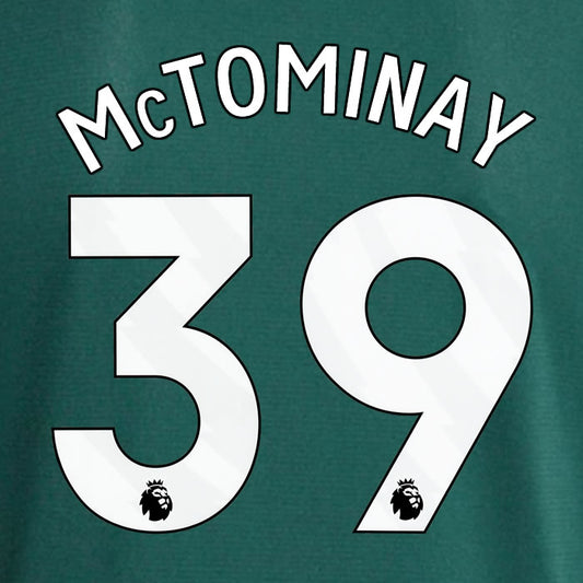 2023 2024 OFFICIAL MANCHESTER UNITED MCTOMINAY 39 AWAY PLAYER SIZE NAME SET