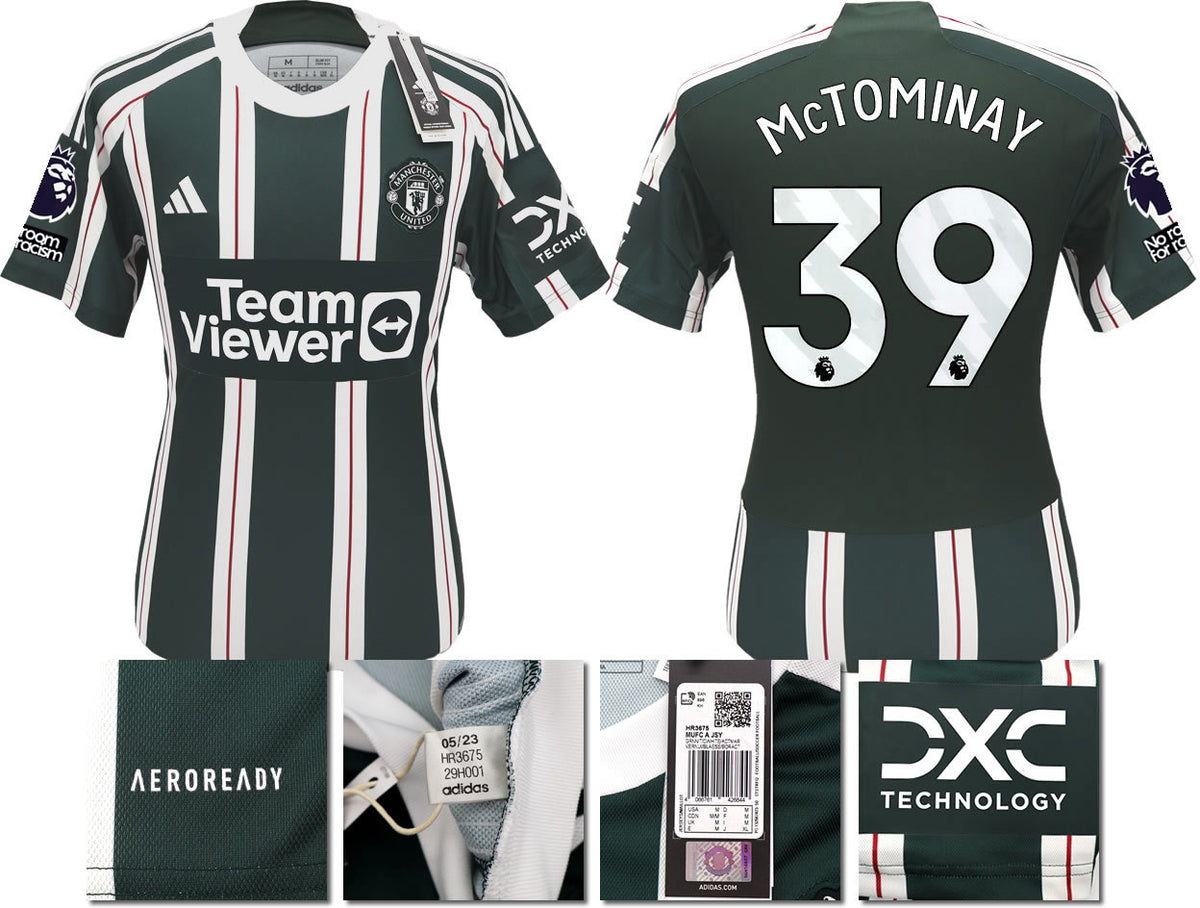 BNWT 2023 2024 MAN UTD ADIDAS AWAY SHIRT MCTOMINAY 39