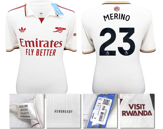 BNWT 2025/2026 ARSENAL F.C. ADIDAS 3RD SHIRT MERINO 23