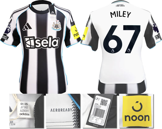 BNWT 2025 2026 NEWCASTLE UNITED HOME SHIRT MILEY 67 MEN'S