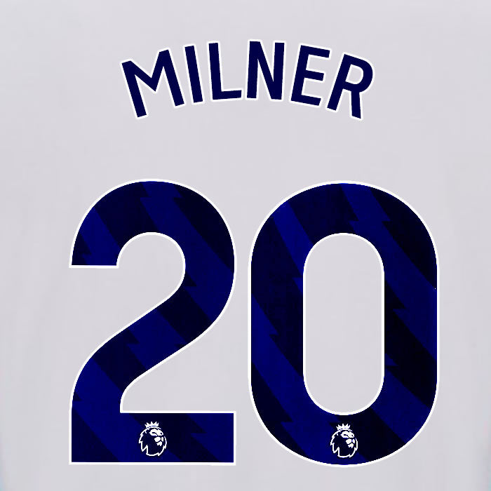 2025 2026 OFFICIAL BRIGHTON HOVE ALBION MILNER 20 HOME PLAYER SIZE NAME SET