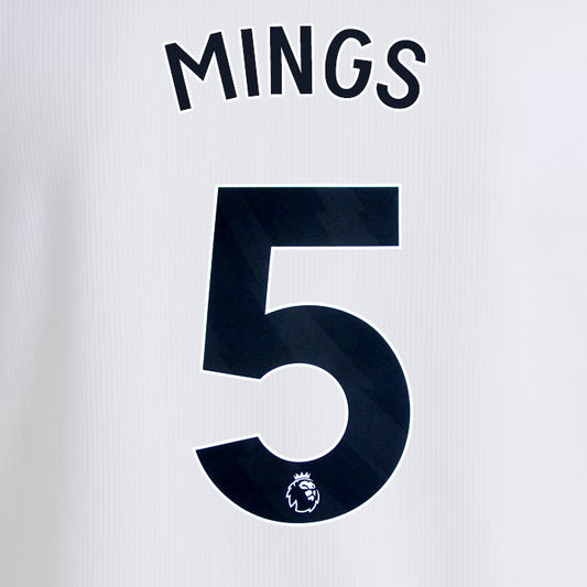 2024 2025 OFFICIAL ASTON VILLA MINGS 5 AWAY PLAYER SIZE NAME SET