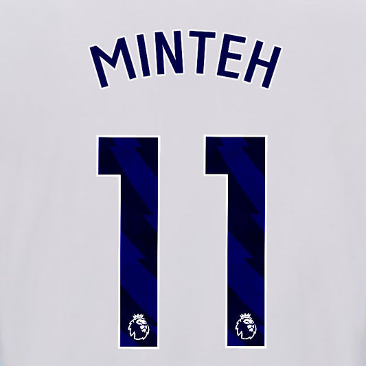 2025 2026 OFFICIAL BRIGHTON HOVE ALBION MINTEH 11 HOME PLAYER SIZE NAME SET