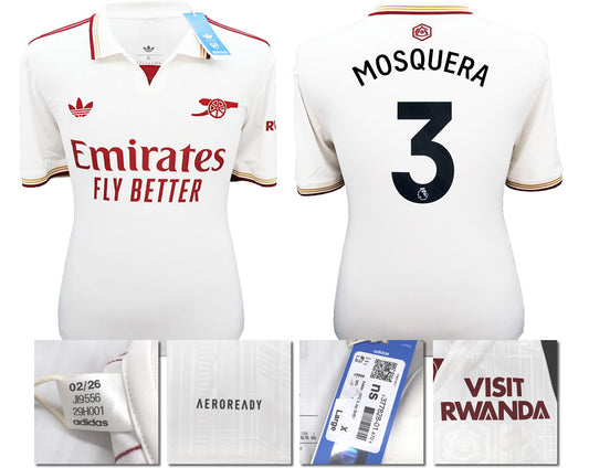 BNWT 2025/2026 ARSENAL F.C. ADIDAS 3RD SHIRT MOSQUERA 3