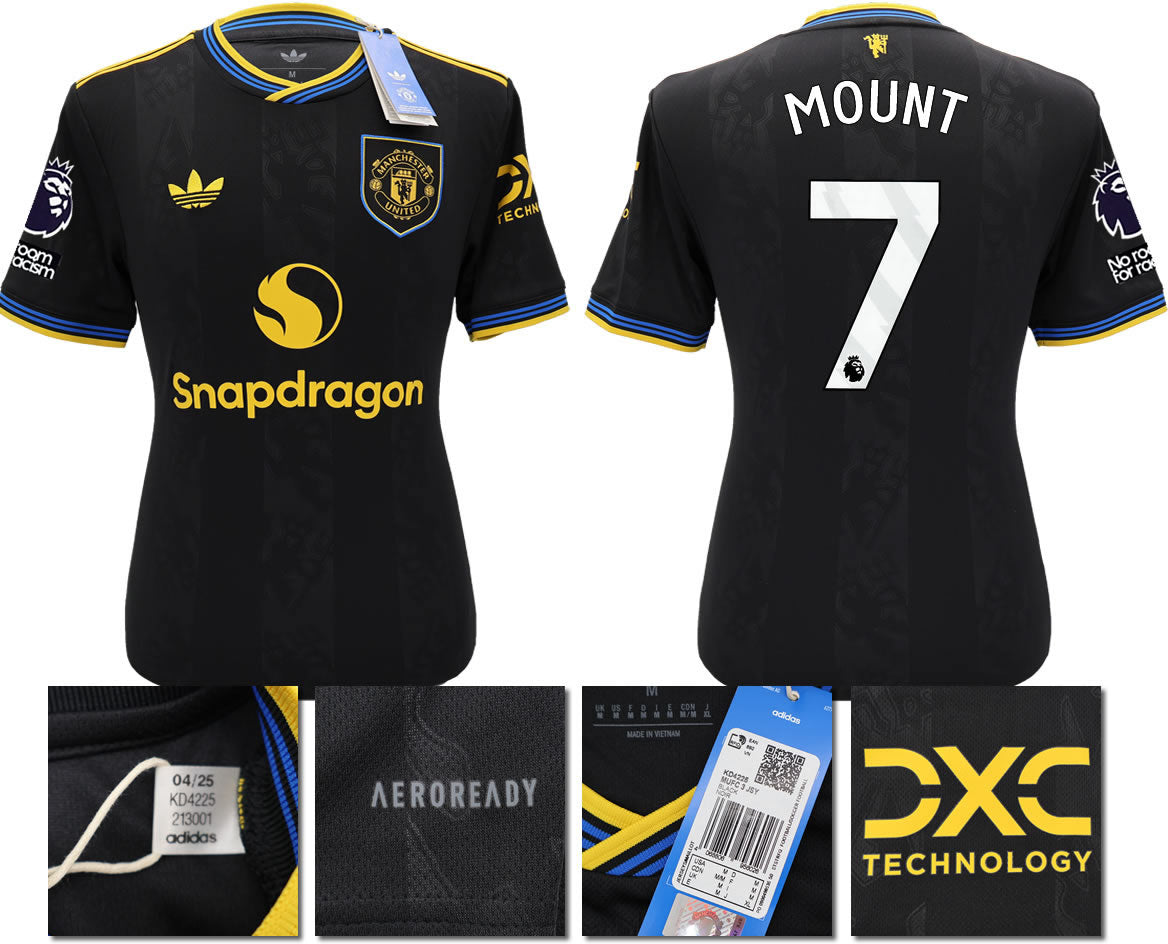 BNWT 2025 2026 MANCHESTER UNITED ADIDAS 3RD SHIRT MOUNT 7