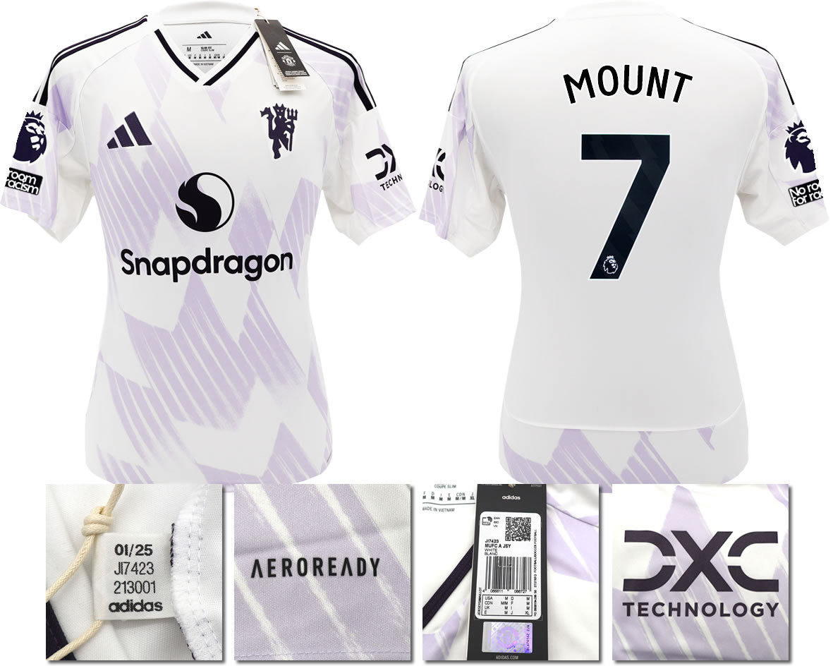 BNWT 2025 2026 MANCHESTER UNITED ADIDAS AWAY SHIRT MOUNT 7 MEN'S