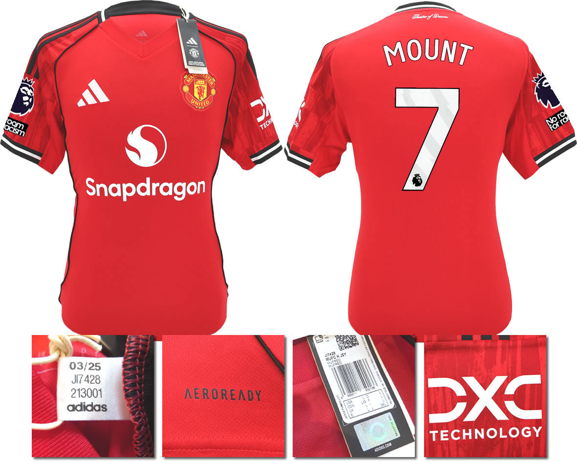 BNWT 2025 2026 MANCHESTER UNITED ADIDAS HOME SHIRT MOUNT 7