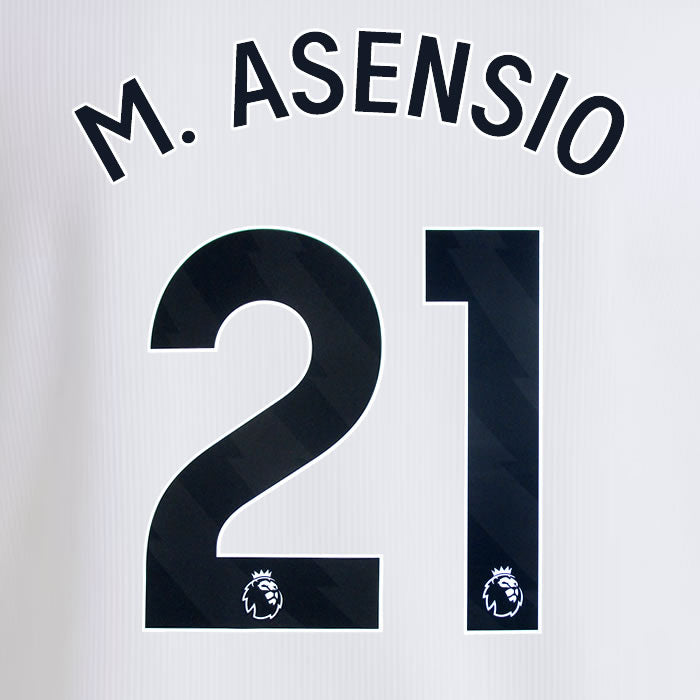 2024 2025 OFFICIAL ASTON VILLA A. ASENSIO 21 AWAY PLAYER SIZE NAME SET