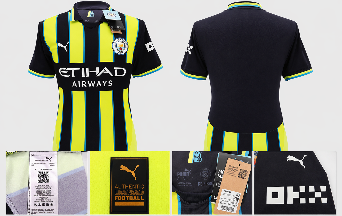 BNWT 2024 2025 MAN CITY PUMA AWAY LEWIS 82 FOOTBALL SHIRT