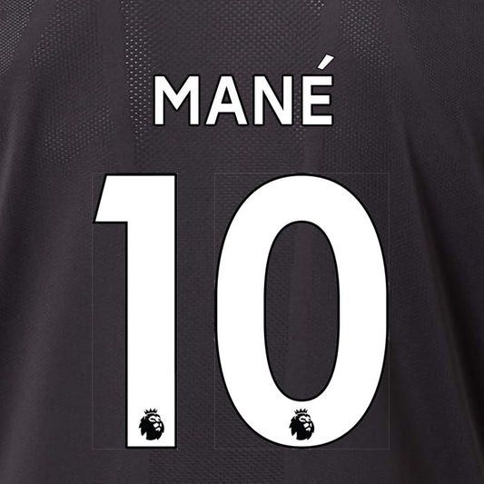 2019 2020 LIVERPOOL MANÉ 10 WHITE AWAY OFFICIAL PLAYER SIZE NAME SET