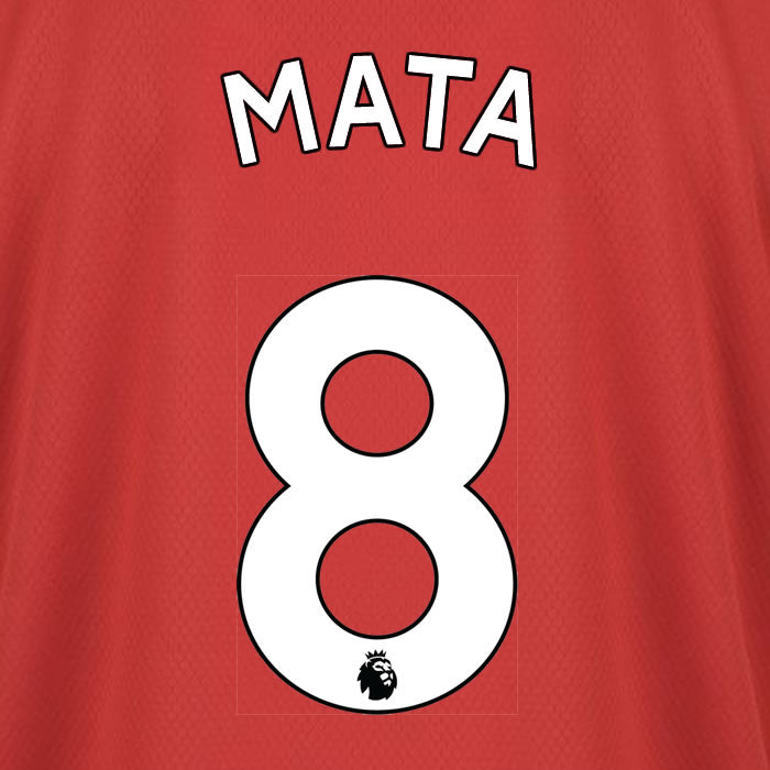2019 2020 MANCHESTER UNITED MATA 8 WHITE HOME OFFICIAL PLAYER SIZE NAME SET