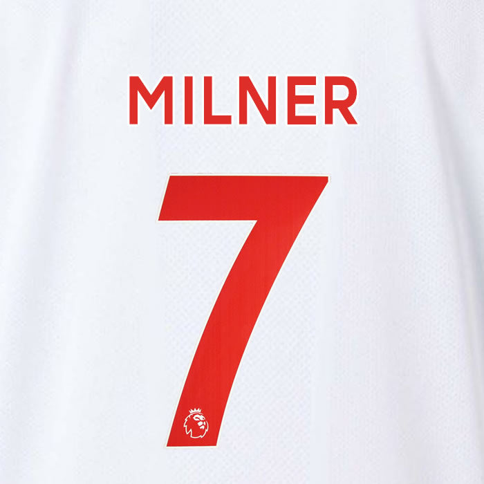 2019 2020 LIVERPOOL MILNER 7 WHITE 3RD OFFICIAL PLAYER SIZE NAME SET
