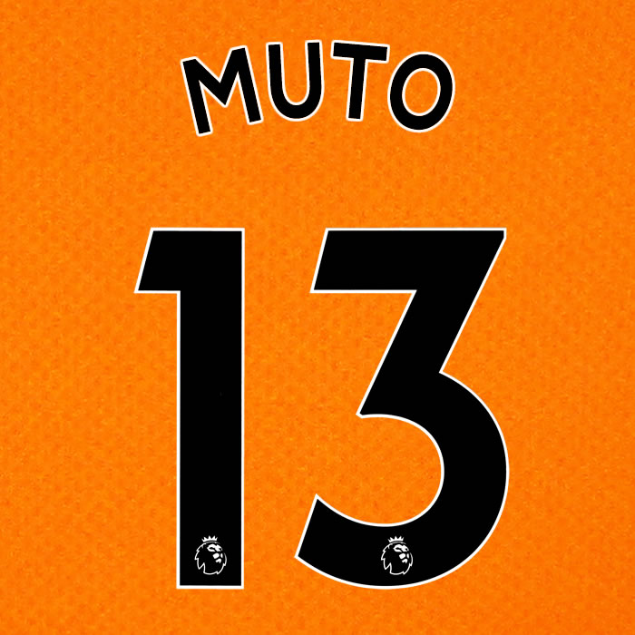 2019 2020 NEWCASTLE UNITED MUTO 13 WHITE 3RD OFFICIAL PLAYER SIZE NAME SET