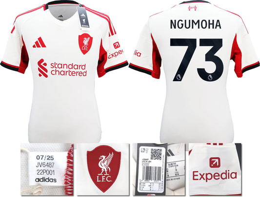 BNWT 2025 2026 LIVERPOOL AWAY SHIRT NGUMOHA 73 MEN'S