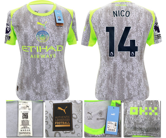 BNWT 2025 2026 MAN CITY PUMA THIRD NICO 14 FOOTBALL SHIRT