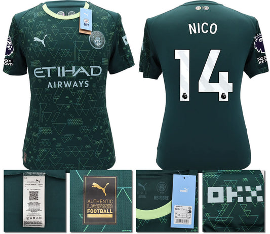 BNWT 2025 2026 MAN CITY PUMA 4TH NICO 14 FOOTBALL SHIRT