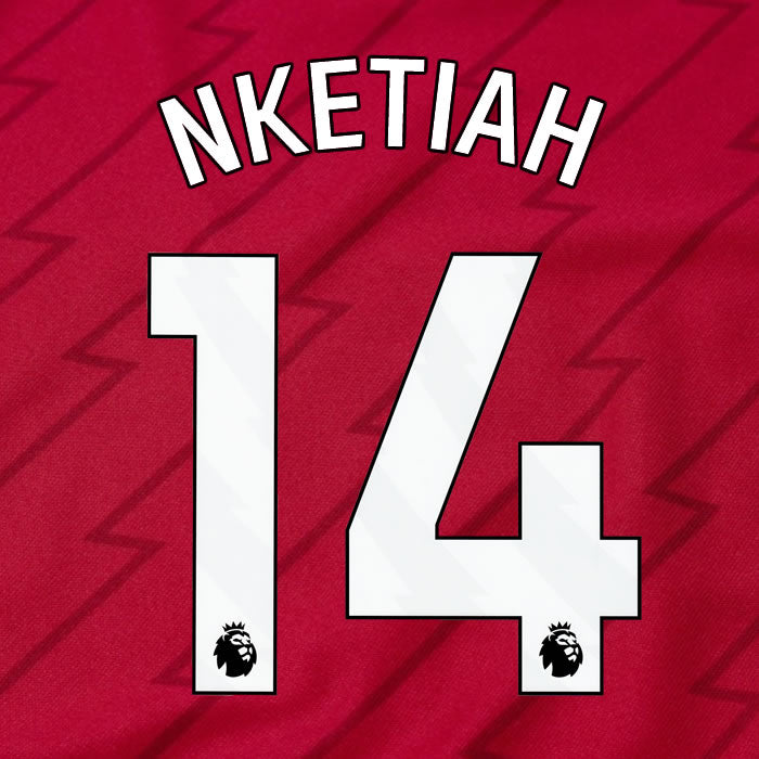 2023 2024 OFFICIAL ARSENAL NKETIAH 14 HOME PLAYER SIZE NAME SET