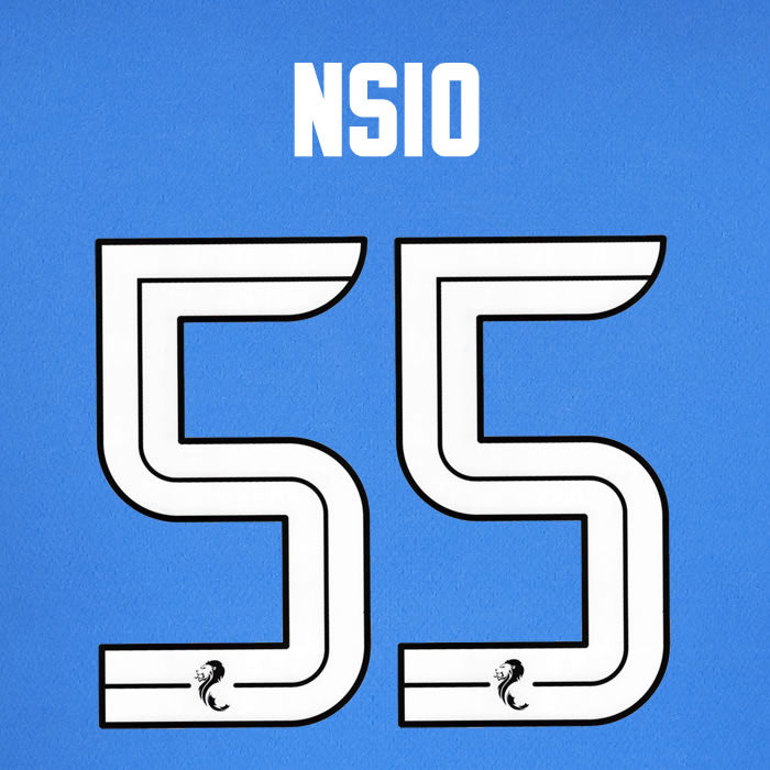 2024 2025 Rangers NSIO 55 WHITE HOME OFFICIAL PLAYER SIZE NAMESET