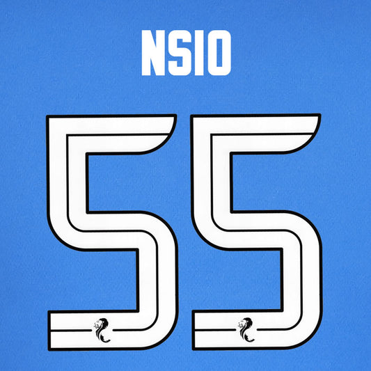 2024 2025 Rangers NSIO 55 WHITE HOME OFFICIAL PLAYER SIZE NAMESET